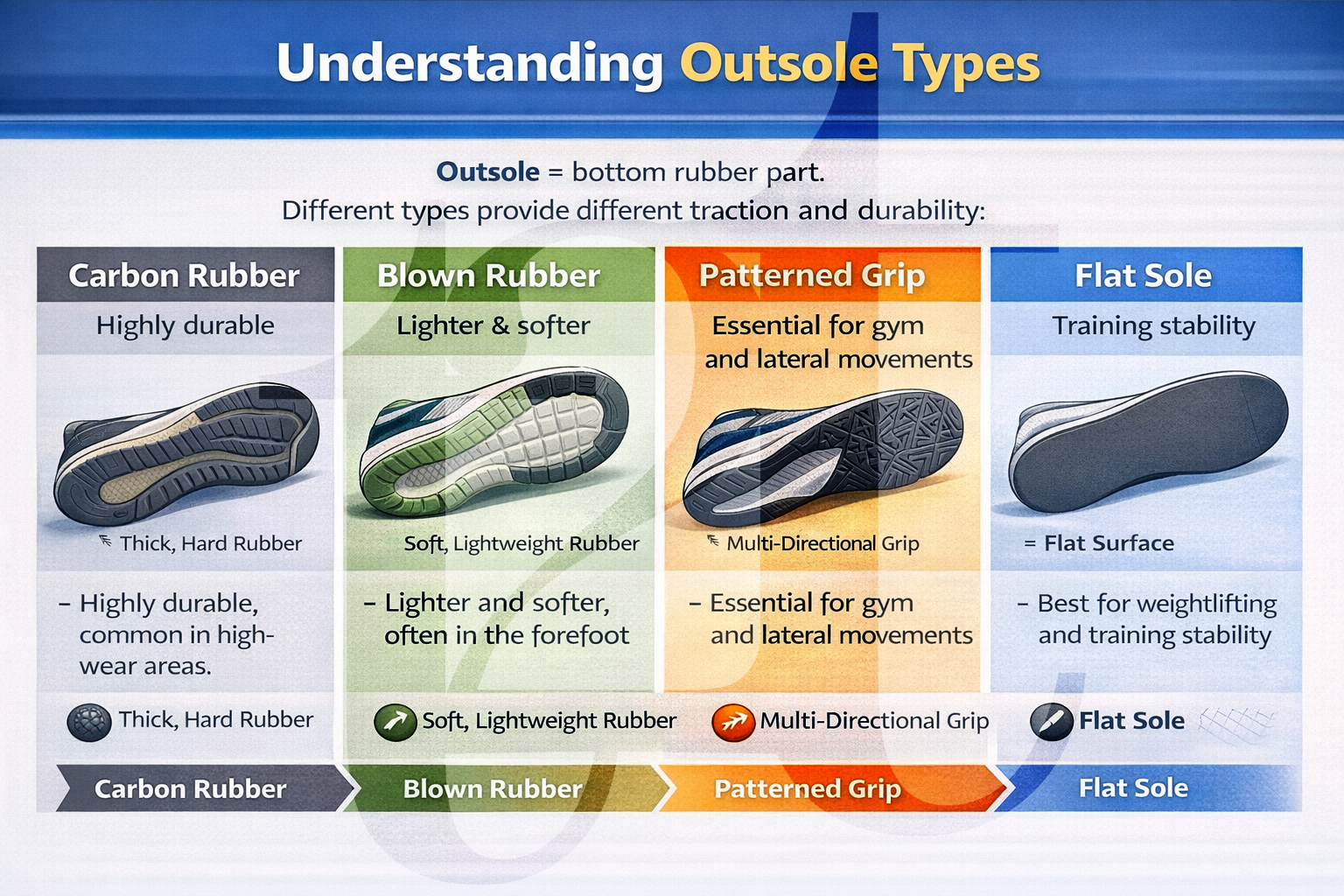 Outsole Types