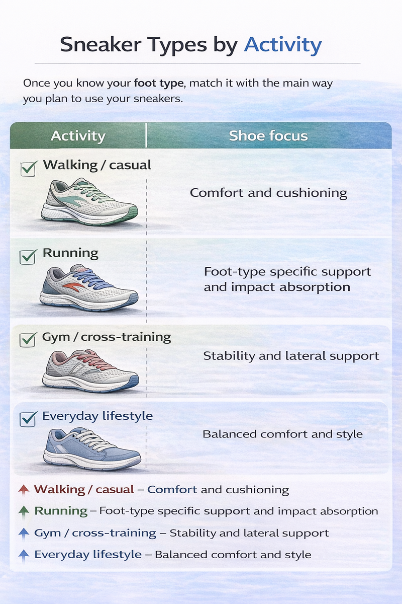 Sneaker Types by Activity